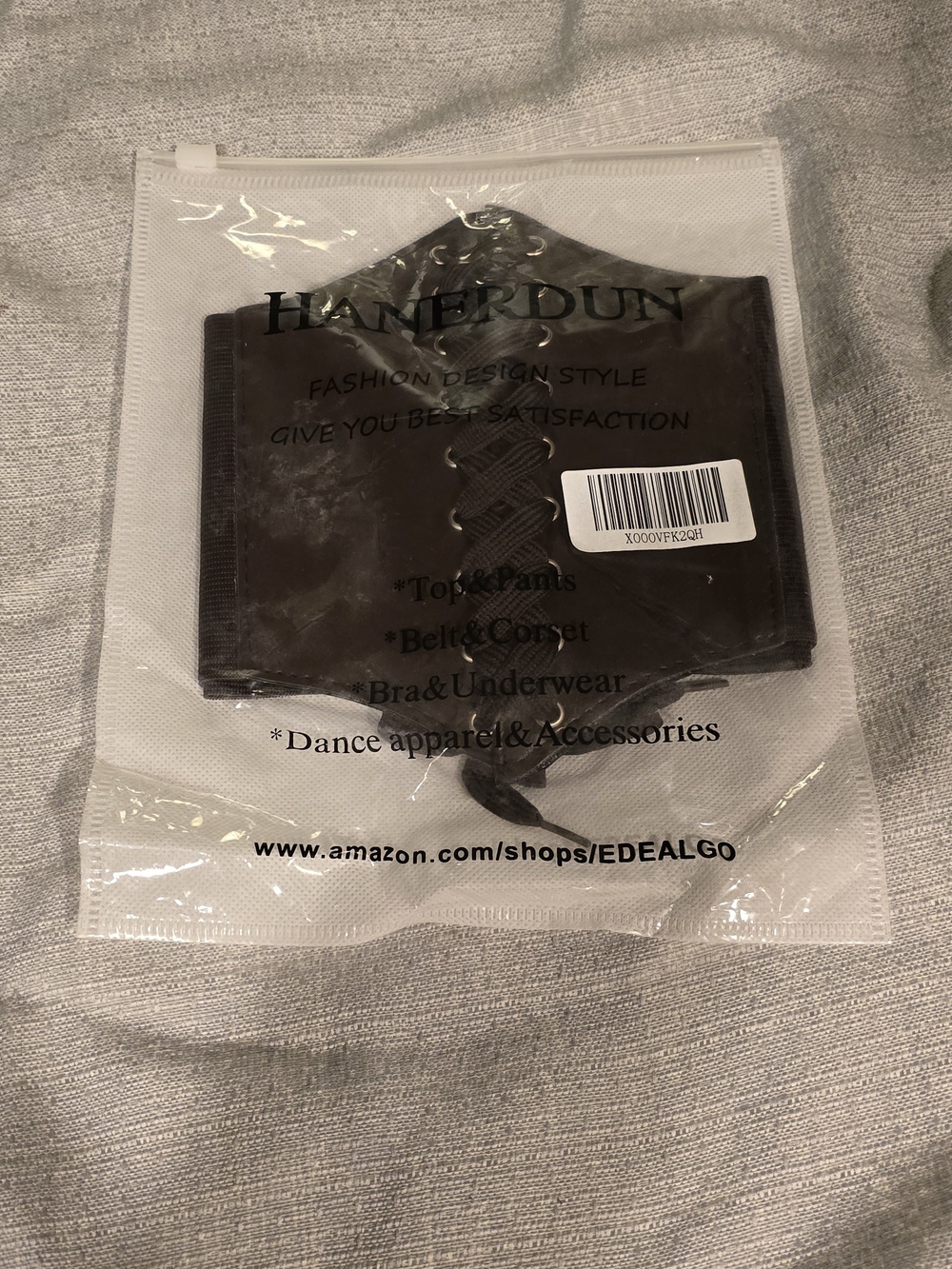 NIP-Women Brown Elastic Corset Belt Lace Up Tie Front Renaissance Faire Cosplay - Picture 2 of 2